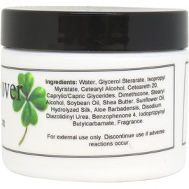 Eclectic Lady Four Leaf Clover Satin and Silk Cream, Body Cream, Body Lotion, 2 oz - Shea Butter, Aloe, Silk Amino Acids, Vitamin E, Phthalate-Free, Handcrafted in USA - Perfect For Women