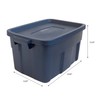 Rubbermaid Roughneck️ Storage Totes 14 Gal, Durable Stackable Storage Containers,