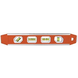 Johnson Level & Tool 1421-1200 Magnetic Aluminum Reinforced Torpedo Level, 12", Red, 1 Level