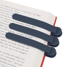 SMUK 3pcs Book Marks for Reading Women, Silicone Automatic Bookmarks for Book Lovers Men Women Teens, Unique Book Page Markers Holder Book Reading Accessories Gifts