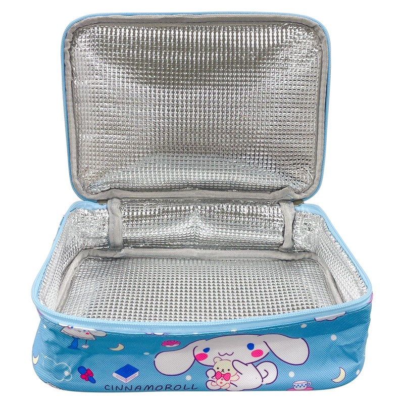 Cinnamoro-ll Lunch Box, C-innamoroll Bag, Cinnamo-Roll Lunch Bag, Insulated Portable