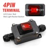 EATAKWARD 20A 125V AC Inline Cord Switch, IP66 Waterproof DPST