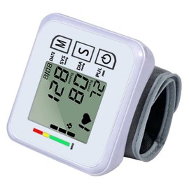 Tensiómetro para Presión, PressuMatic, MXPUA-001, 1Pza, Blanco, LCD, 2 Pilas AA, 135 a 195mm Diámetro Muñeca