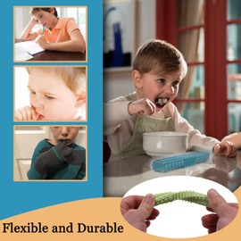 Sensory Chewy Toys for Autistic Children, 5 Pack Chew Sticks for Kids with Autism, ADHD, SPD, Chewies with Special Needs, Silicone Tubes Teething Toys for Babies