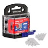 WORKPRO 50-Pack Utility Knife Blades with Dispenser, SK5 Steel Box