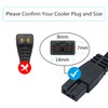 12V Car Cooler Plug Power Cord Cable 2M/6FT, Mini Refrigerator