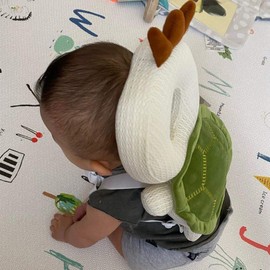 Bebamour Baby Walkers Protective Baby Sit Me Up Toddler Adjustable Baby Head Protection Safety Pad Backpack Wear for Crawling