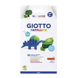 GIOTTO Patplume Soft Modelling Clay, 18 Assorted Colours, 20g, Vegetable Based Formula, Super Washable, Ideal for Children, Parties and Schools