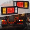 ALLGOOD Tail Turn Signal Brake Reverse Running Lights W/Bulbs 2pcs