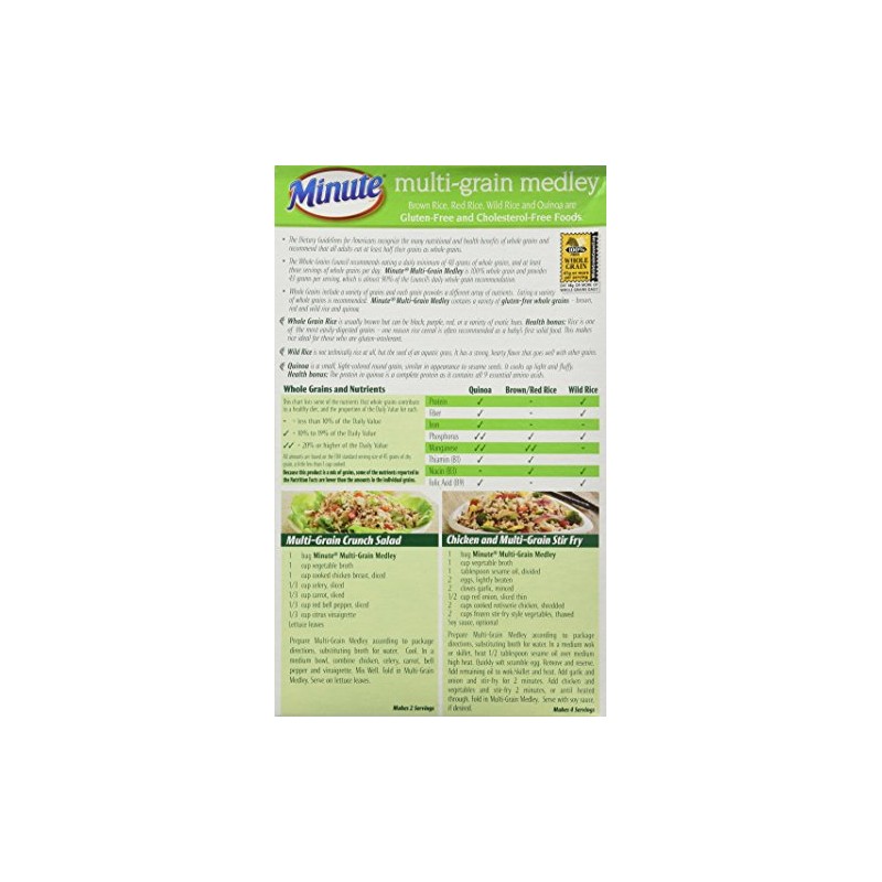Minute Multi-Grain Medley Brown Rice Red Rice Wild Rice Quinoa