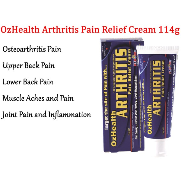OZHEALTH Arthritis Pain Relief Cream 114g OZ HEALTH Relieving Osteoarthritis