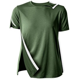 Post Surgery Shirts for Men Women After Shoulder Surgery Shirts -Post Shoulder Surgery Shirts for Men Women (X-Large, Army Green-80)