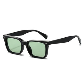 Feisedy Sunglasses Men Women UV400 Protection Fashion Retro Driving Sports Cycling Fishing Running Sunglasses B1198, multicolor (black / green)