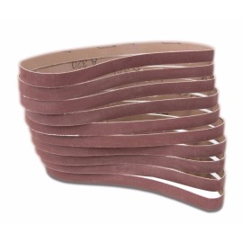 WEN 6307SP120 120-Grit 1/2 x 18-Inch Sanding Belt Sandpaper (10 Pack)