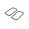 10pcs Metal Wire Formed Rectangle Ring Belt Loop Bra Buckle