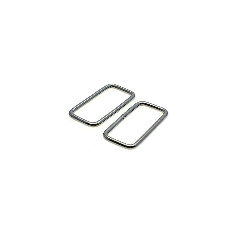 10pcs Metal Wire Formed Rectangle Ring Belt Loop Bra Buckle