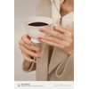 ako Nails Press on Almond, Expresso, Milky Latte Ombre Medium