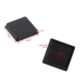 Evemodel 40PCS 25mm Square Black Miniature Model Bases for Tabletop or Miniature Wargames (25mm(0.98inch), 40PCS)