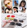 FEISEDY Vintage Small Rectangle Sunglasses Women Men Retro Trendy Square