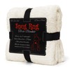 Snug Rug Cream Blanket Sherpa Fleece Luxury For Sofa Blankets