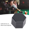 Mini Portable Billiard Chalk Case Hexagonal Pool Cue Chalk Box