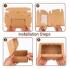 ROSPAKTEK 50pcs Brown Bakery Boxes 7x4.3x2 In - Perfect for