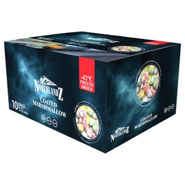 NORTHLANDZ Freeze Dried Candy, COATED MARSHMALLOW comets | Light & Fluffy with a Crunch | (1oz) Pack of 10 | Assorted Vibrant Colors & Sweet Flavors | Unique Snack Treat