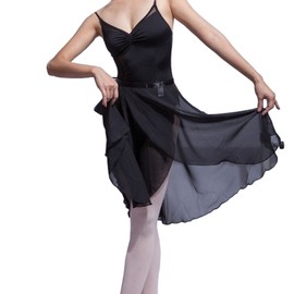 Hoerev Falda de ballet transparente para mujeres y niñas y adultos, Azul real, 7-9 Años