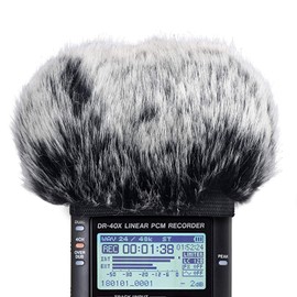 SUNMON Microphone Windscreen for Tascam DR-40X DR40X Mic Recorders,Furry Tascam Windscreen Cover