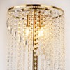 QiMH Crystal Floor Lamp for Living Room/Bedroom Decor, Bling Elegant