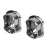 TAG Hardware 1 Pair Wardrobe Tube Closet Concave Shaped End