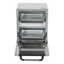 PIAOCAIYIN 12L High-Temperature Sterilizer 1000W Infrared Quartz Heating Nail Tools Sterilizer with 2 Trays for Nail Tools/Metal Utensils/Hair Tools White