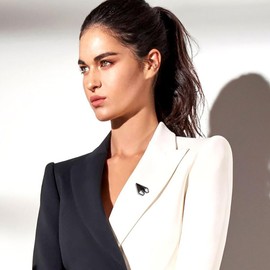 Izpack Black Paper Airplane Lapel Brooch Pin Stainless Steel Origami Plane Aircraft Collar Pins Clip Sweater Hat Coat Jackets Backpack Suit Accessories Brooches Pins Minimalist Jewelry