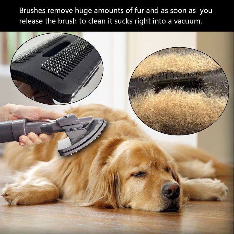 for Dyson Pet Groom Tool Kit, Vacuum-Assisted Dog Groomer &