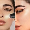 2023 3-in-1 Cream Highlighter Stick with Integrated Brush, Waterproof and