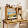 SlickBlue Multipurpose Desk Bookshelf with 4 Shelves and Safety Features