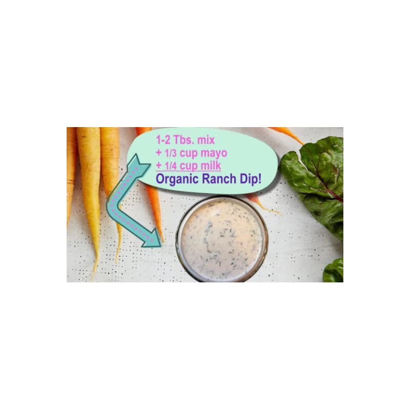 Dry Ranch Dressing Mix-Organic and Additive Free (8)