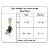 Vital Salveo-Sports Thin Athletic No Show RecoverySocks for running, biking-Large(1Pair)
