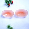 Healifty 2 Pairs Soft Silicone Shoulder Push-up Pads Adhesive Shoulder