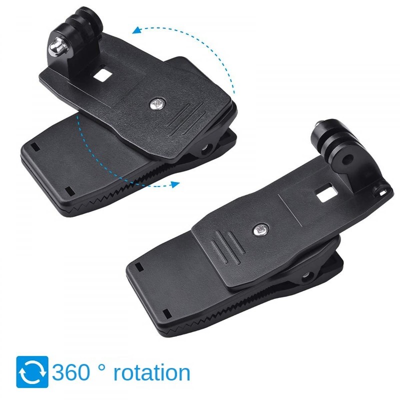 Backpack Strap Mount Quick Clip Mount for Gopro, Versatile 360
