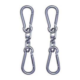 EpicGreen Dog Leash and Collar Double Lock Carabiner Double Lock D-Ring Harness Leash Escape Prevention Stainless Steel W Lock Medium and Small Dogs Walk M Size 2-Piece Set