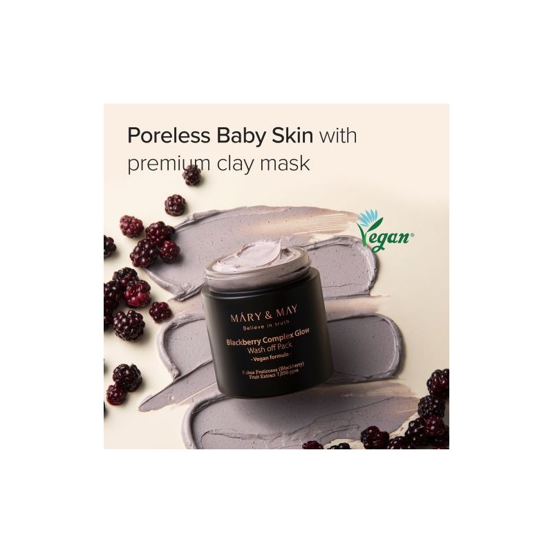 Mary&May [Mary&May]Blackberry Complex Glow Washoff Pack 125g