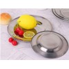 Menax - Set of 12 Snack Plates in Stainless Steel