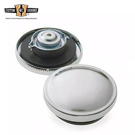 Custom Chrome Vented Early-Style Gas Cap Fits For Harley Big Twin Sportster Models 1965-1972