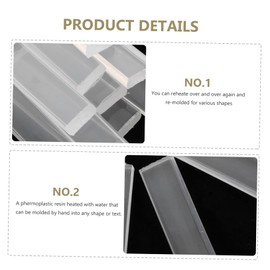 Gatuida 1Bag Moldable Thermoplastic Strips for DIY Crafts Lightweight Modeling for Sculpting and Reusable Strong and Easy to Shape