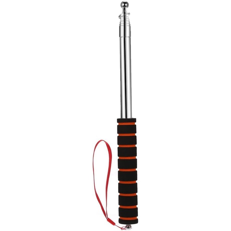 Generic 2.5m Telescopic Flag Pole, Outdoor Flag Pole, Stainless Steel