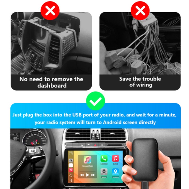 CarPlay Ai Box Adapter Add for Android 8.1 System 2.4G+5.0G