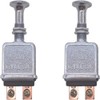2pcs 2 Terminals Heavy Duty Push-Pull Switch, Heavy Duty Push