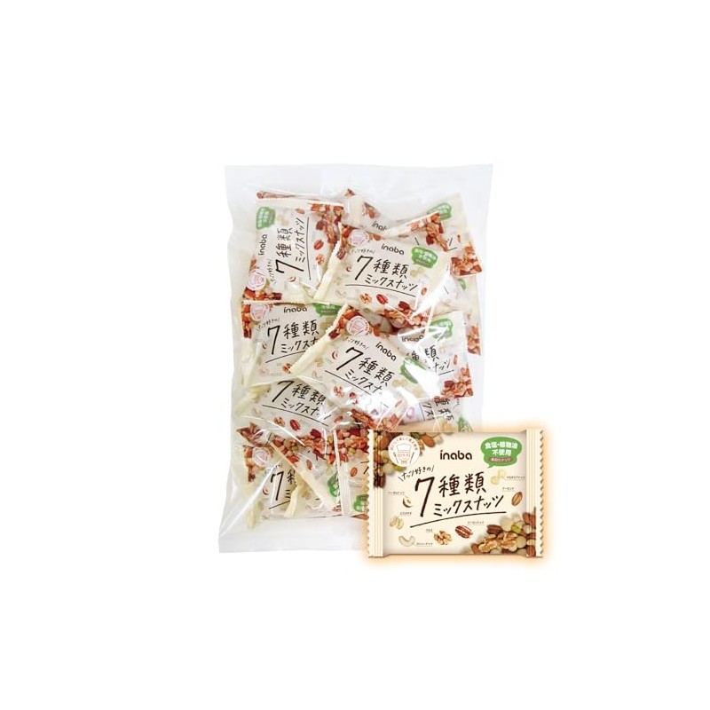 Inaba Peanuts Maker Original Locabo Nuts, Individually Packaged, 7 Types