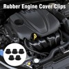 Pack of 5 rubber engine cover clips for engine cover,